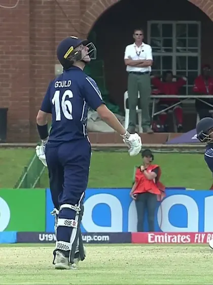 Uzair Ahmad with a Six vs. South Africa