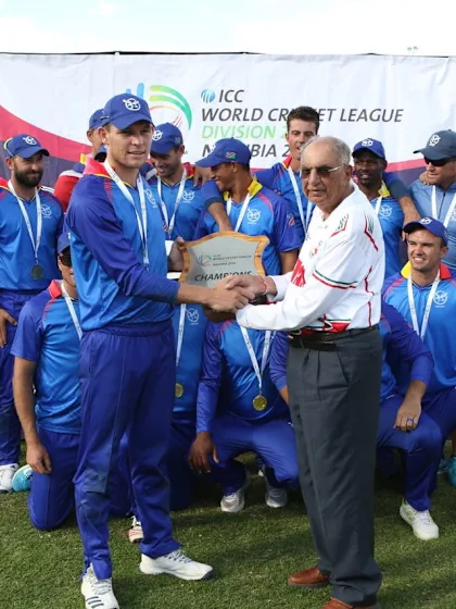 Namibia crowned ICC World Cricket League Division 2 champions with victory over Oman