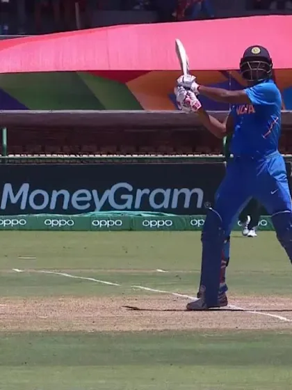 ICC U19 CWC: IND v BAN – Tilak Varma slashes and is caught at deep point