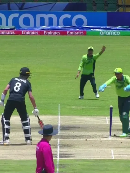 Luke Harrison - Wicket - Pakistan vs New Zealand