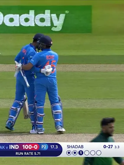 CWC19: IND v PAK - Rahul brings up the hundred partnership