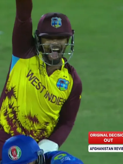 Logo of Gulbadin Naib - Wicket - West Indies vs Afghanistan