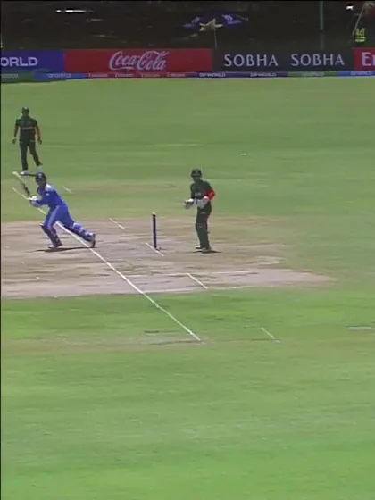 Vaibhav Sooryavanshi with a Four vs. Bangladesh