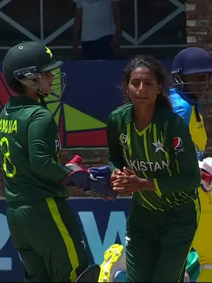 Wicket-Gisele-Ishimwe-Pakistan-U19s-Women v Rwanda-U19s-Women ICC U19W T20WC 2023