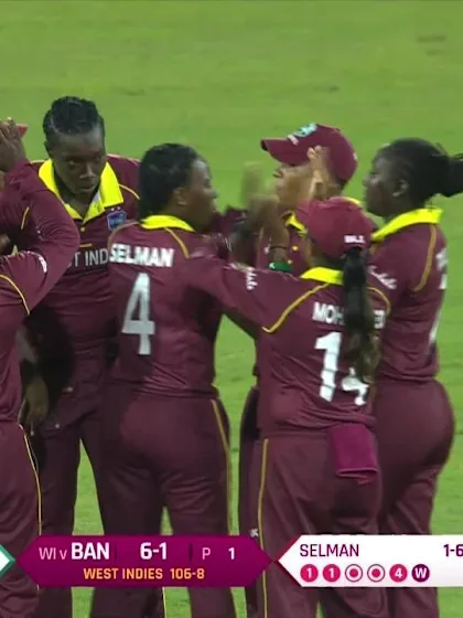 WT20 Match 3: Bangladesh lose their first wicket against the Windies