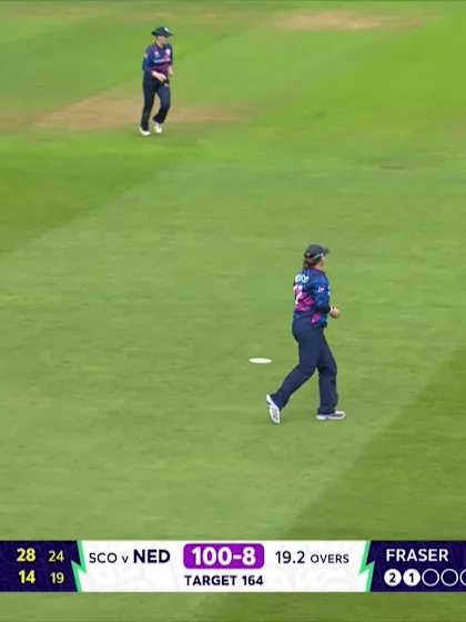 Caroline Lange - Wicket - Netherlands vs Scotland