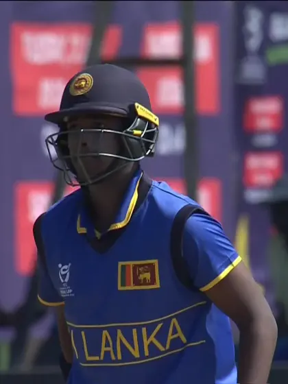 Viran Chamuditha with a Four vs. South Africa