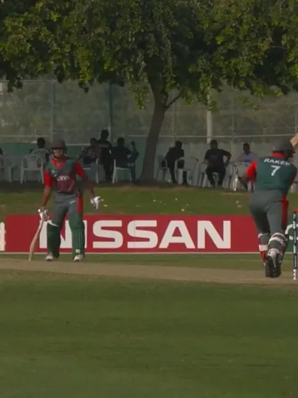 Logo of T20WCQ: Rakep Patel caught behind