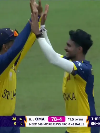 Vinayak Shukla - Wicket - Sri Lanka vs Oman