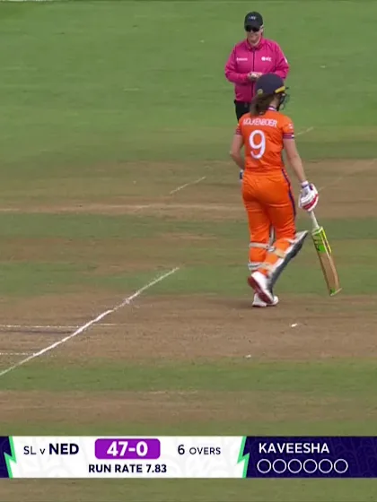 Phebe Molkenboer - Wicket - Netherlands vs Sri Lanka