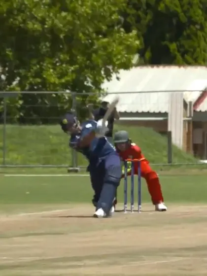 ICC U19 CWC: ZIM v SCO – Sajjad hits the first six of the game
