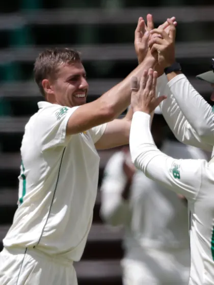 Nortje and Elgar dominate Sri Lanka on opening day