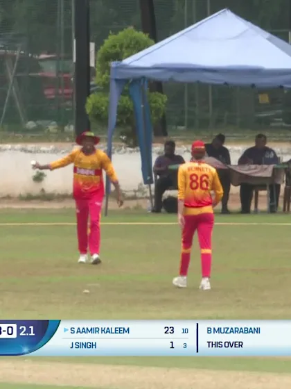 Aamir Kaleem - Wicket - Zimbabwe vs Oman