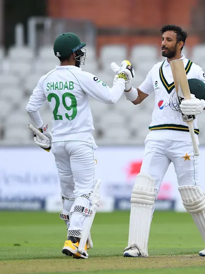 Masood tons up before seamers skittle England top order