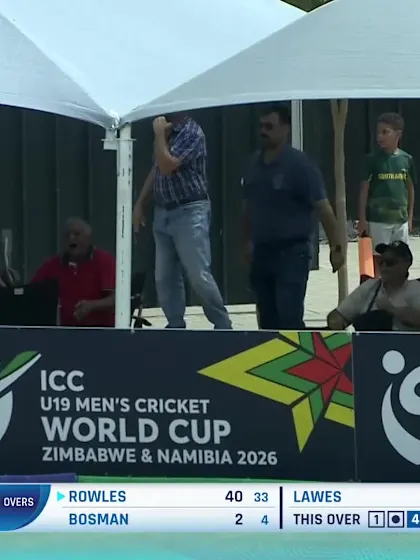 J Rowles with a Six vs. West Indies