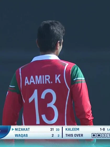T20WCQ: HK v OMA - Aamir Kaleem takes 3/14