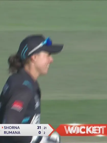 Logo of Bernadine Bezuidenhout takes a brilliant catch | NZ v BAN | T20WC 2023