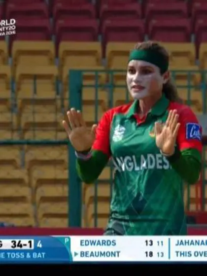 Jahanara Alam 3-32 for ENG V BAN ICC Womens WT20 2016