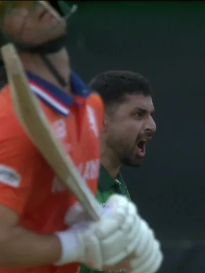 Colin Ackermann - Wicket - Pakistan vs Netherlands