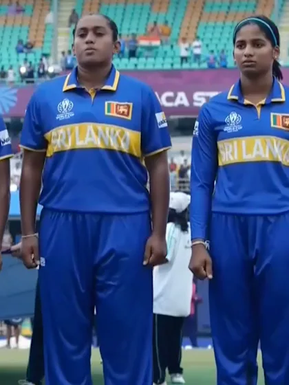 Sri Lanka players sing national anthem with pride | CWC25