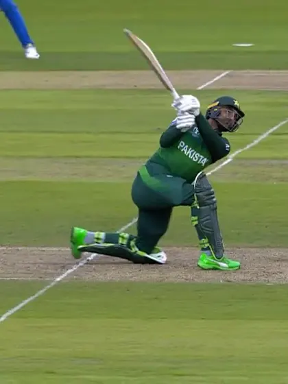 Logo of CWC19: IND v PAK - Fakhar Zaman hits Pakistan's first six to bring up his half-century