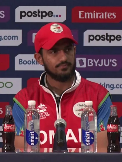 20 October - Oman - Oman's Aaqib Ilyas pre-match press conference