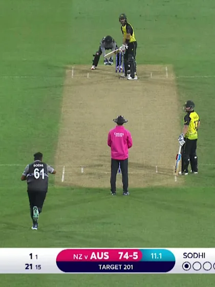 Logo of Six - Glenn Maxwell - Australia v New-Zealand ICC T20WC 2022