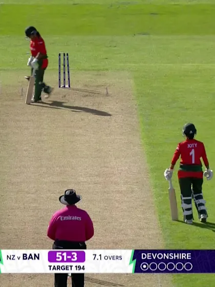 Taj Nehar - Wicket - New Zealand vs Bangladesh