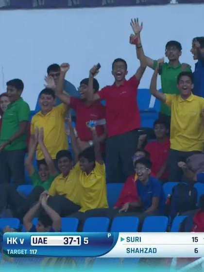 T20WCQ: HK v UAE – Rameez's Shahzad first six of the game