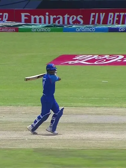 Faisal Khan with a Four vs. Ireland