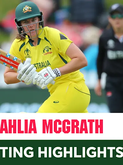Logo of Highlights: Tahlia McGrath went at better than a run a ball