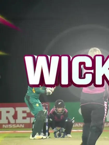 Logo of NZ v PAK: Bismah Maroof caught behind
