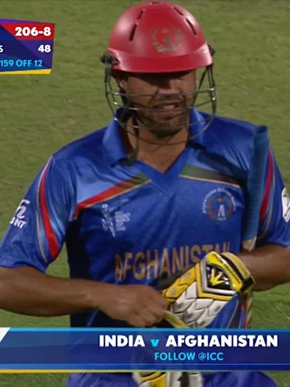 IND vs AFG – Mirwais wicket