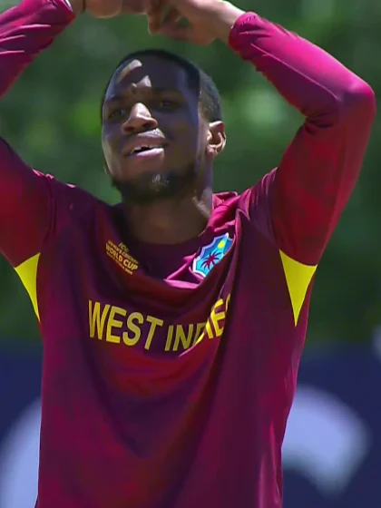 Logo of Supun Waduge with a Four vs. West Indies