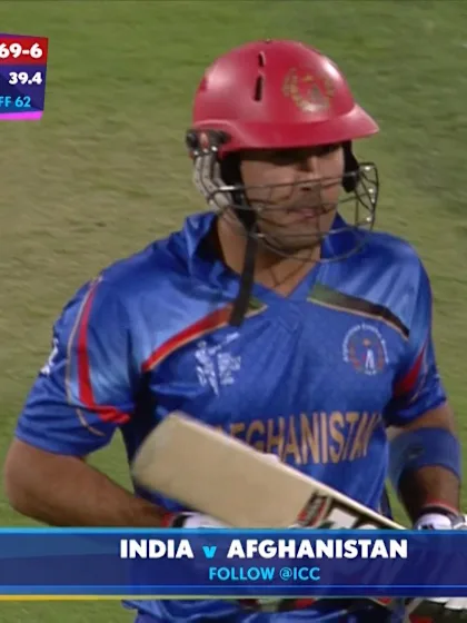 IND vs AFG – Mohammad Nabi wicket