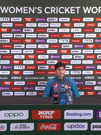 7 March - Tauranga - Pakistan player Nida Dar pre-match press conference