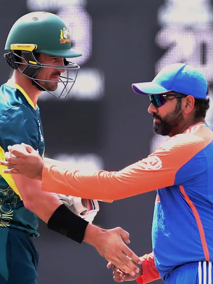 Logo of Starc recalls face-off against Rohit in T20 World Cup 2024