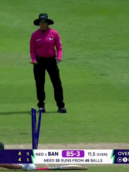 Sobhana Mostary - Wicket - Bangladesh vs Netherlands