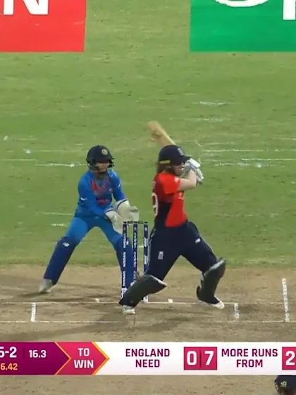 ENG v IND: Natalie Sciver's unbeaten 52