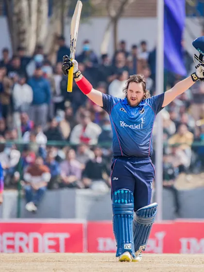 Namibia's Loftie-Eaton breaks the record for fastest-ever Men's T20I ton