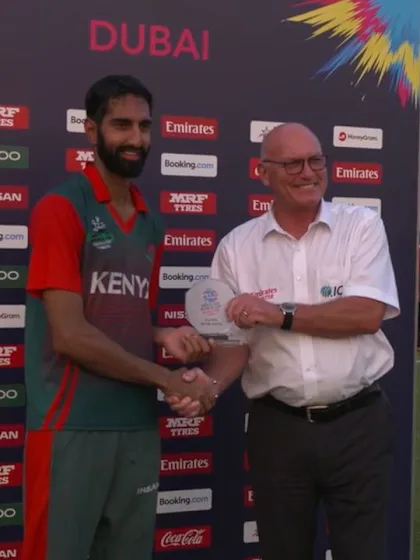 Logo of T20WCQ: SIN v KEN – Irfan Karim, Player of the Match