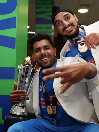 Logo of Raw emotions from India after sealing more silverware | Champions Trophy 2025