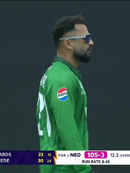 Bas de Leede - Wicket - Pakistan vs Netherlands