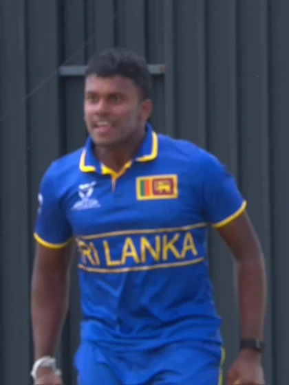 Adam Leckey - Wicket - Sri Lanka vs Ireland