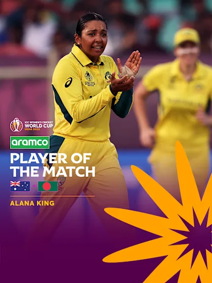King rules against Bangladesh | Player of the Match | Aramco POTM Highlights | CWC25