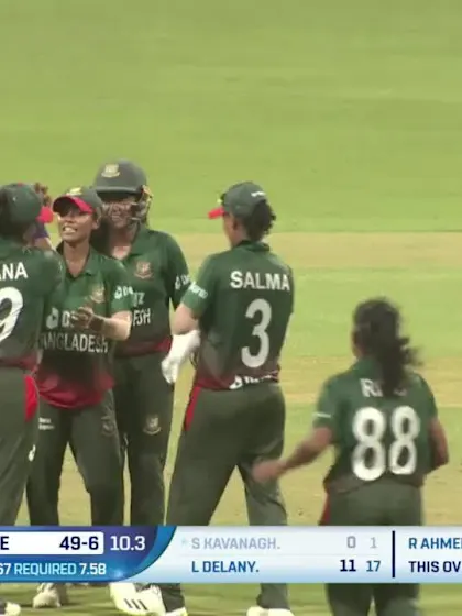 Wicket - Shauna Kavanagh - Ireland v Bangladesh