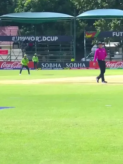 Hugo Bogue with a Four vs. Pakistan