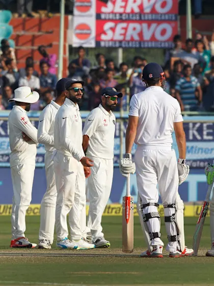 Late strikes keep India in front