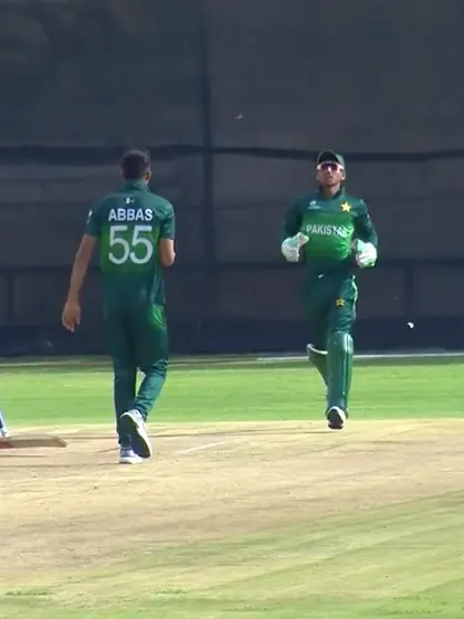 ICC U19 CWC: PAK v ZIM – Abbas Afridi ends Shumba's resistance