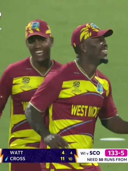 Matthew Cross - Wicket - West Indies vs Scotland